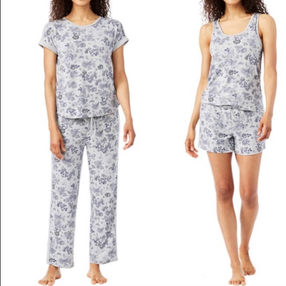 New Lucky Brand 4 Piece Pajama Set